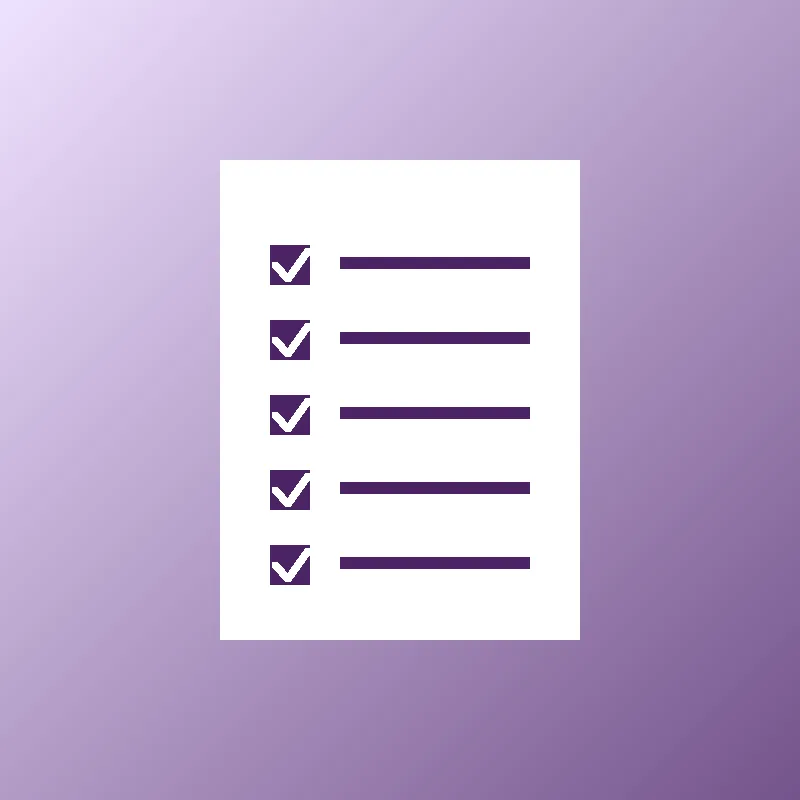 Checklist visual de itens íntimos para lua de mel