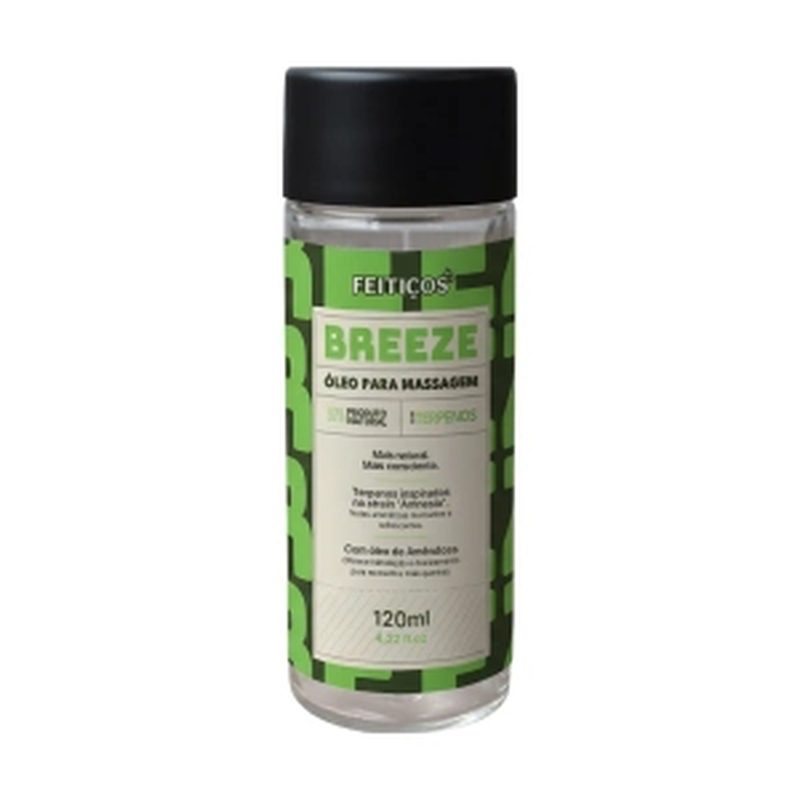 BREEZE óleo de massagem beijável natural para ritual sensorial a dois em Monte Verde