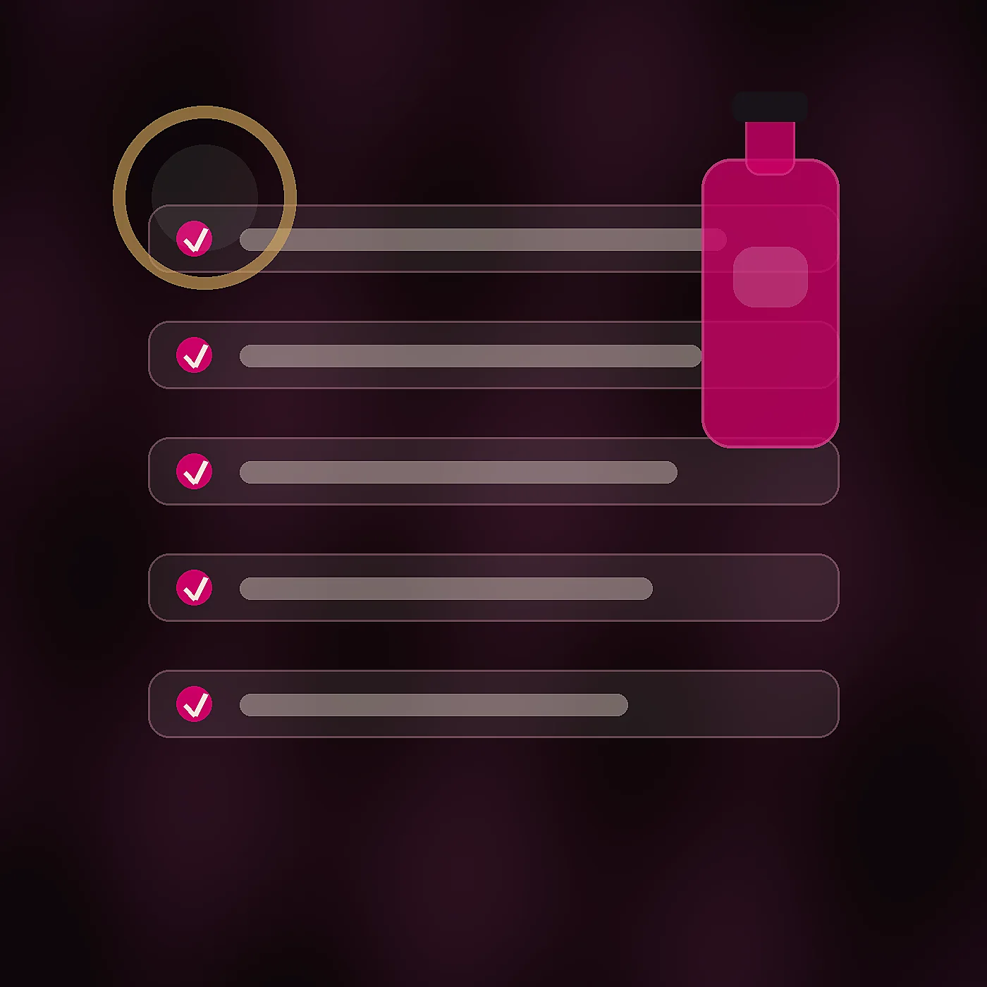 Checklist editorial para teste de sensibilidade e uso gradual de gel excitante