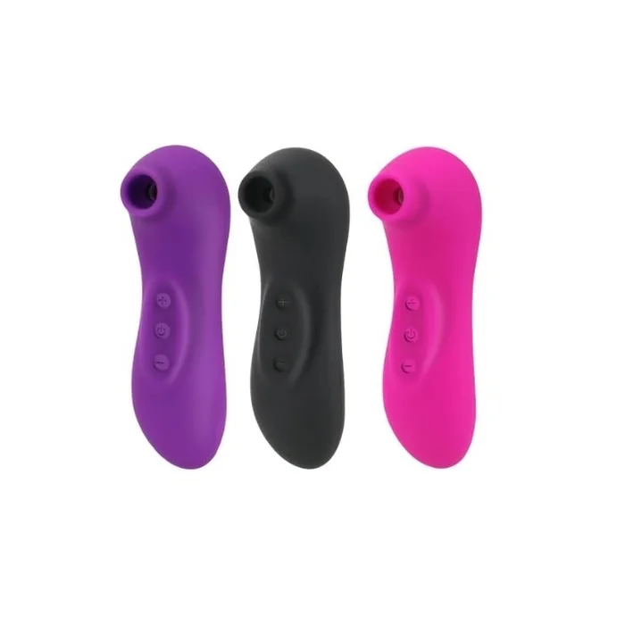 Vibrador sugador estimulador de clitóris por ondas de pressão em foto real de catálogo